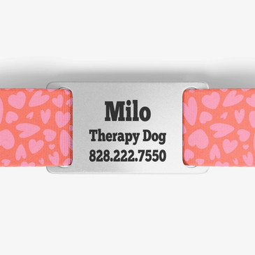 closeup of nameplate personalization